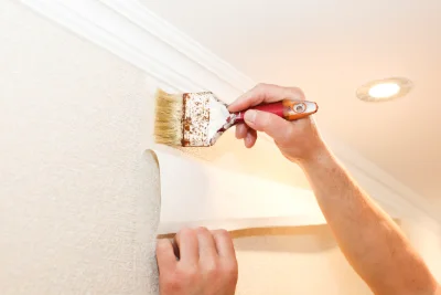 Pose de papier peint à Allineuc — revêtements muraux et toiles de verre